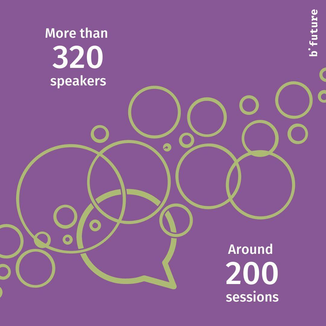 More than 320 speakers and around 200 sessions