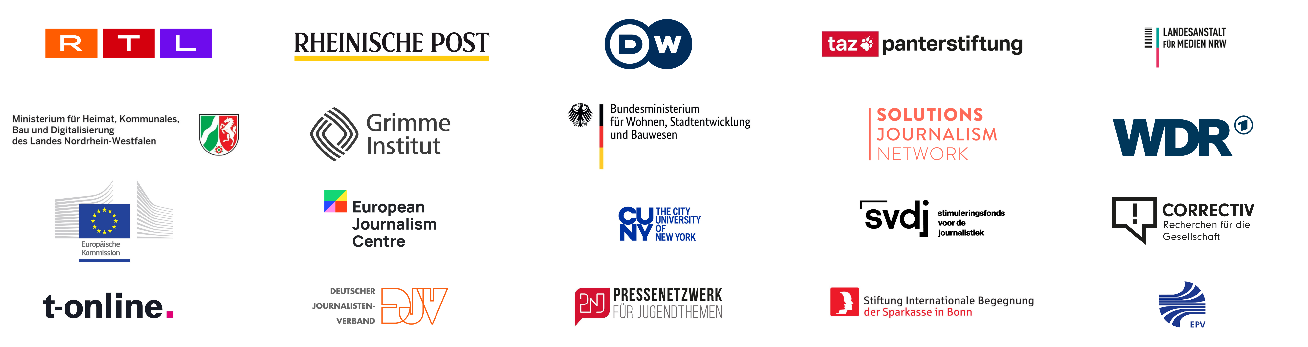 Logos von Unterstützern und Partnern